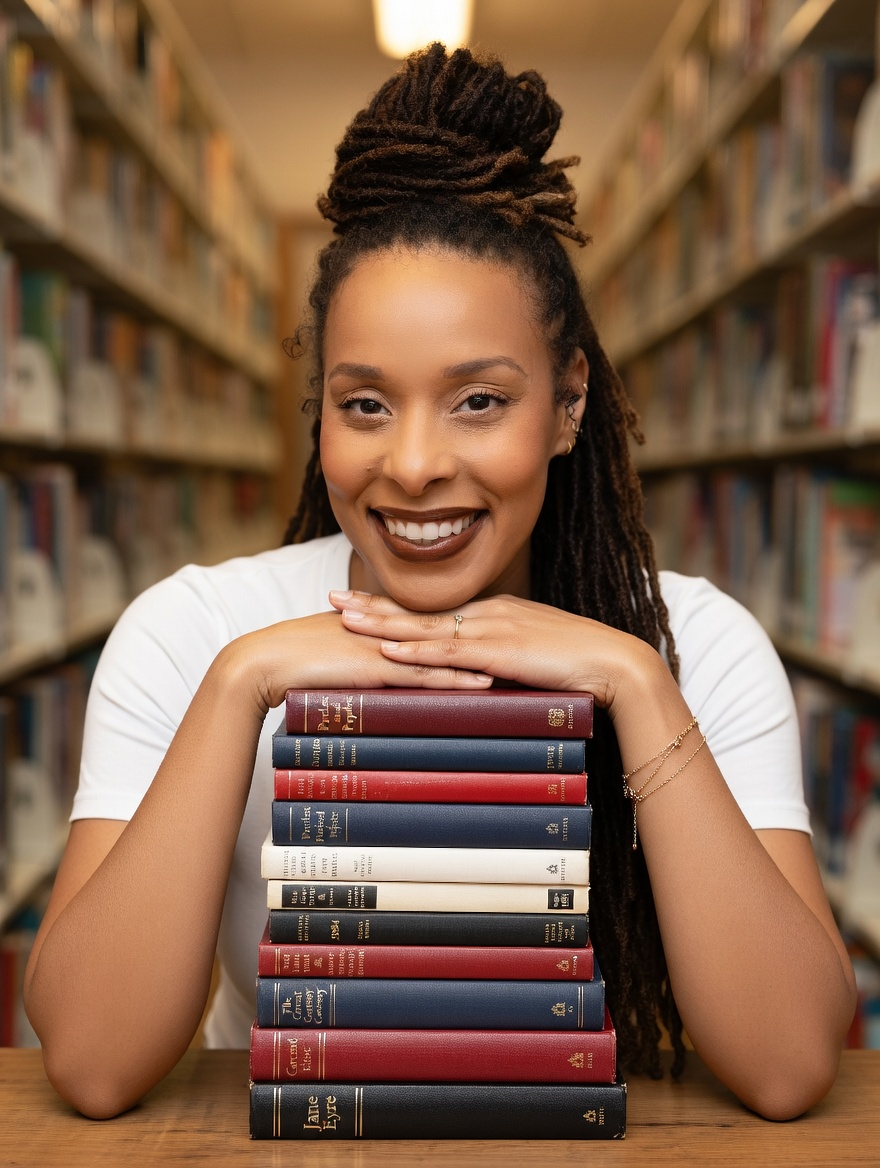 Amaryllis McGee — author in the library