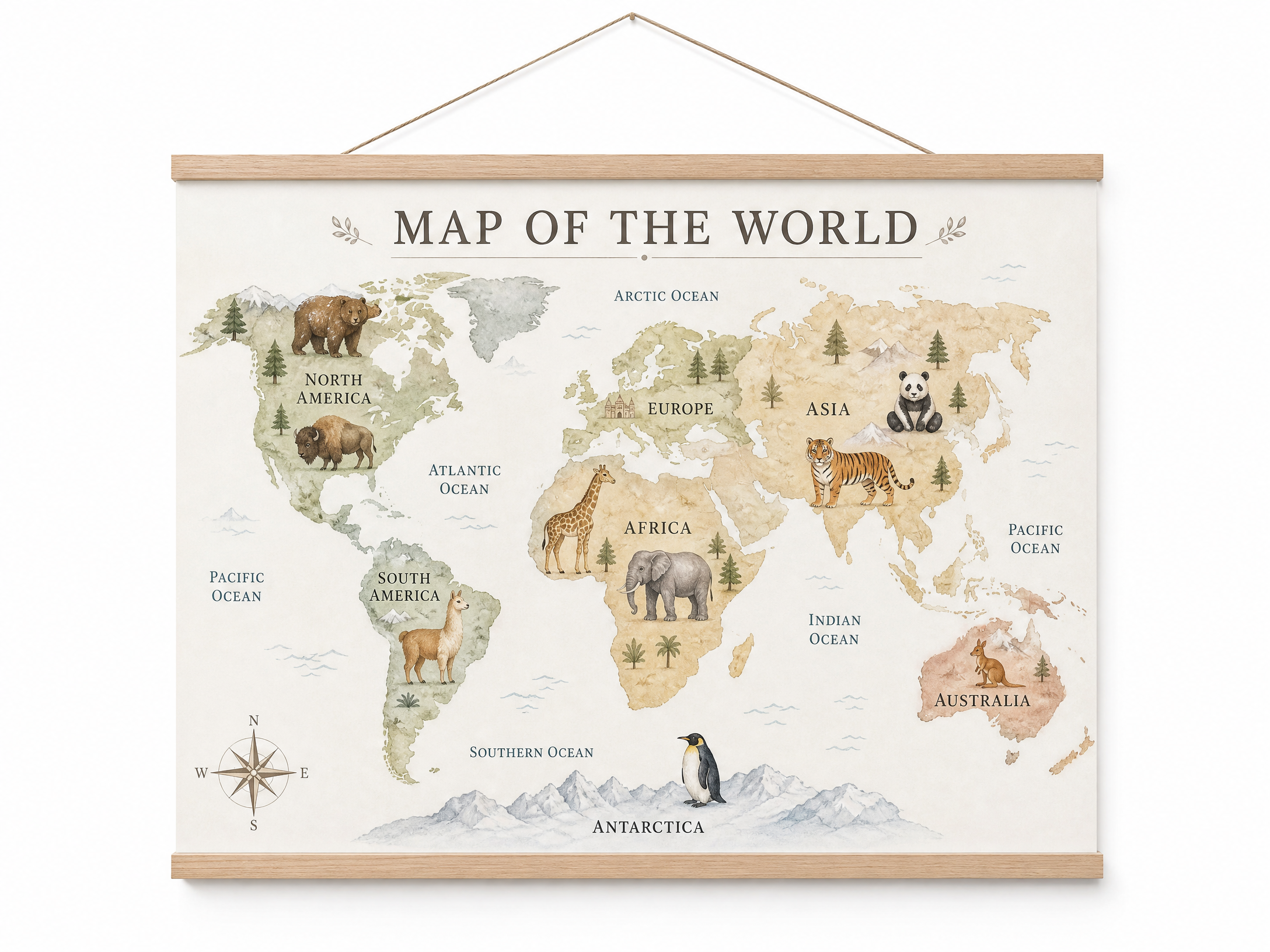World Map for Room